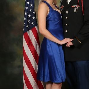 Calvin klein Royal blue dress size 10 fits more like an 8. Super soft